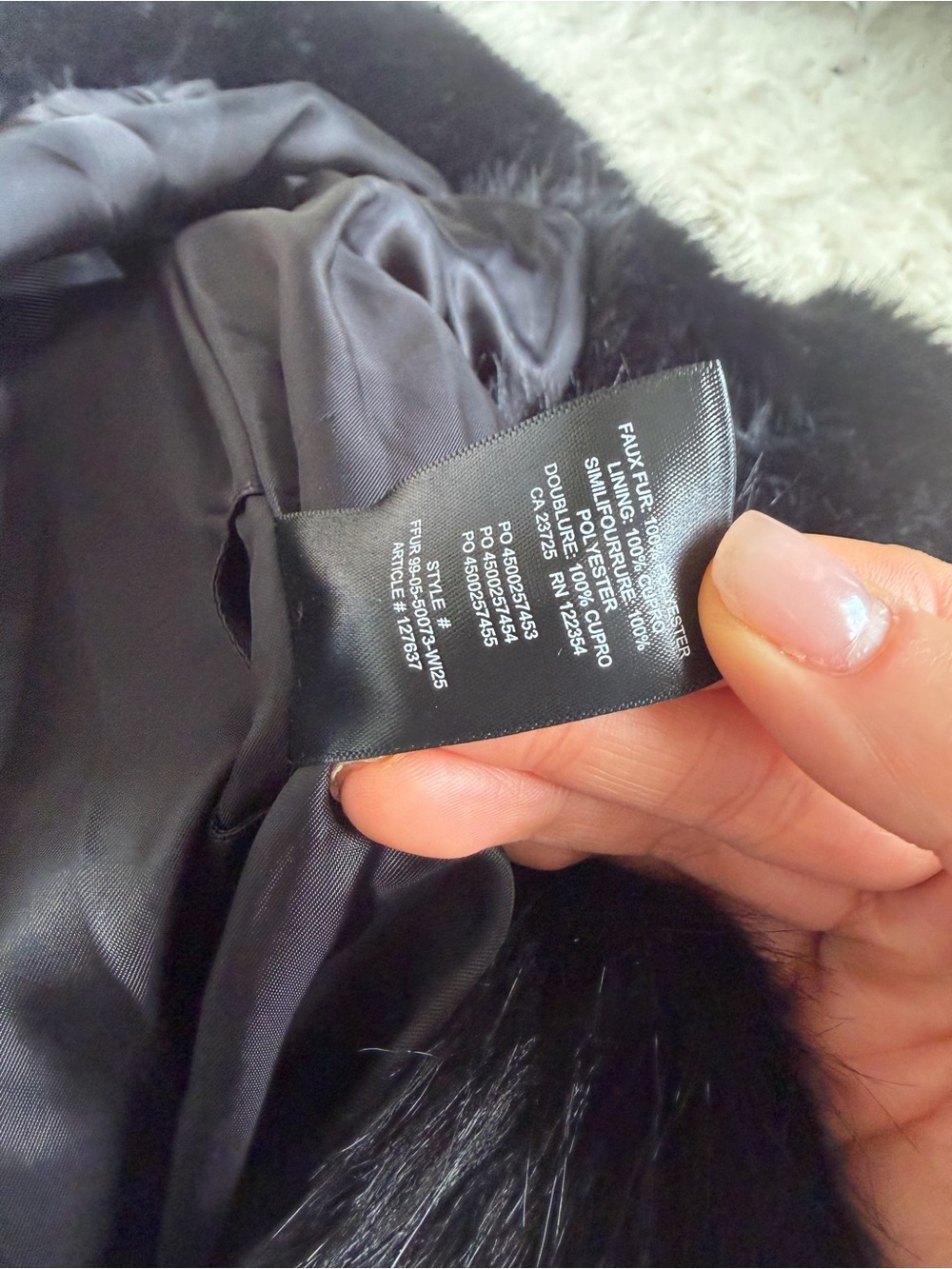 Aritzia Cortina Coat - Arctic Faux Fur - Picture 7 of 9